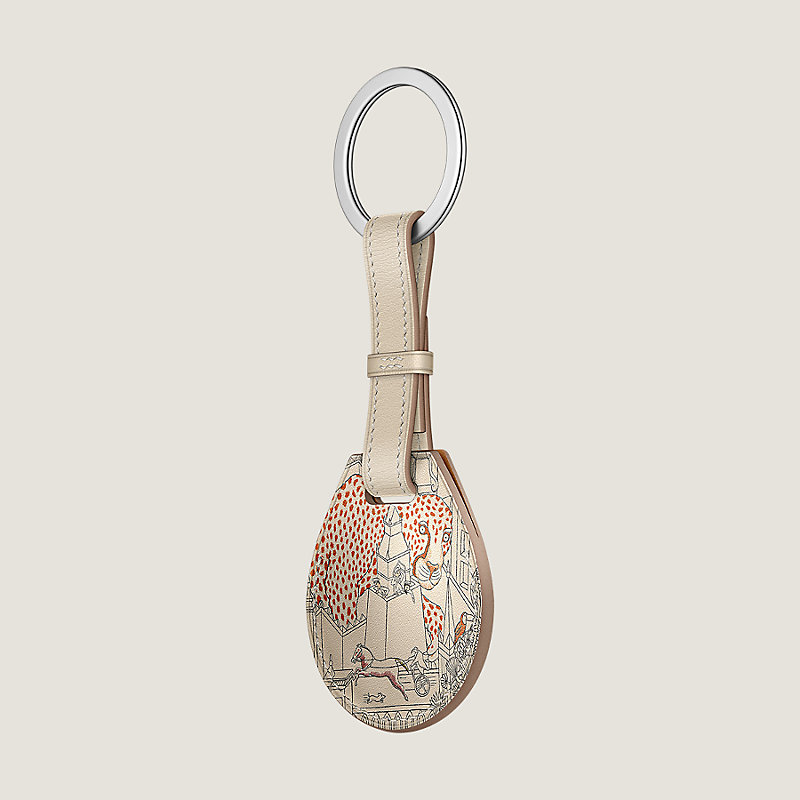 Shop HERMES Apple Airtag Hermes Key Ring (H0008511 8L00) by