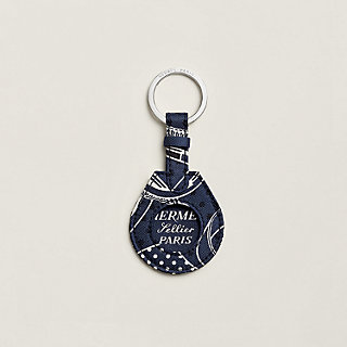 Apple AirTag Hermès key ring Bandana Eperon d'Or | Hermès USA