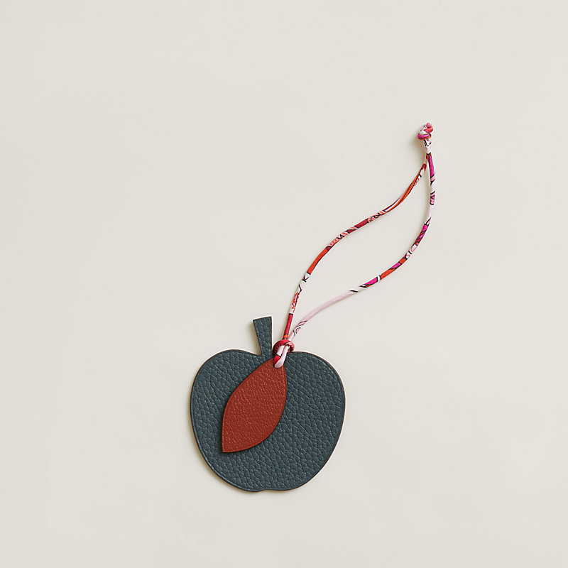 Apple and leaf charm