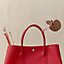 Apple and leaf charm, View: Worn, worn, view 1 of 7