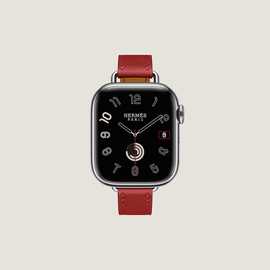 エルメス 沈着 HERMES シンプルトゥール アップルウォッチ 45mm 替え 