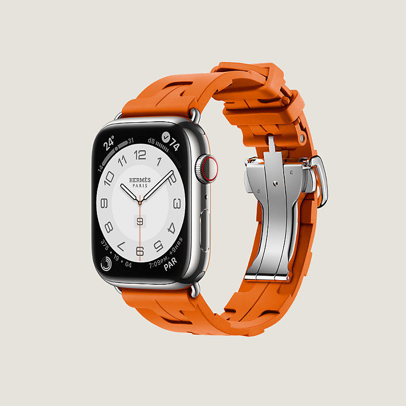 日本正規AppleWatch Hermes 45mm ケース用ネイビー シンプルトゥール 時計