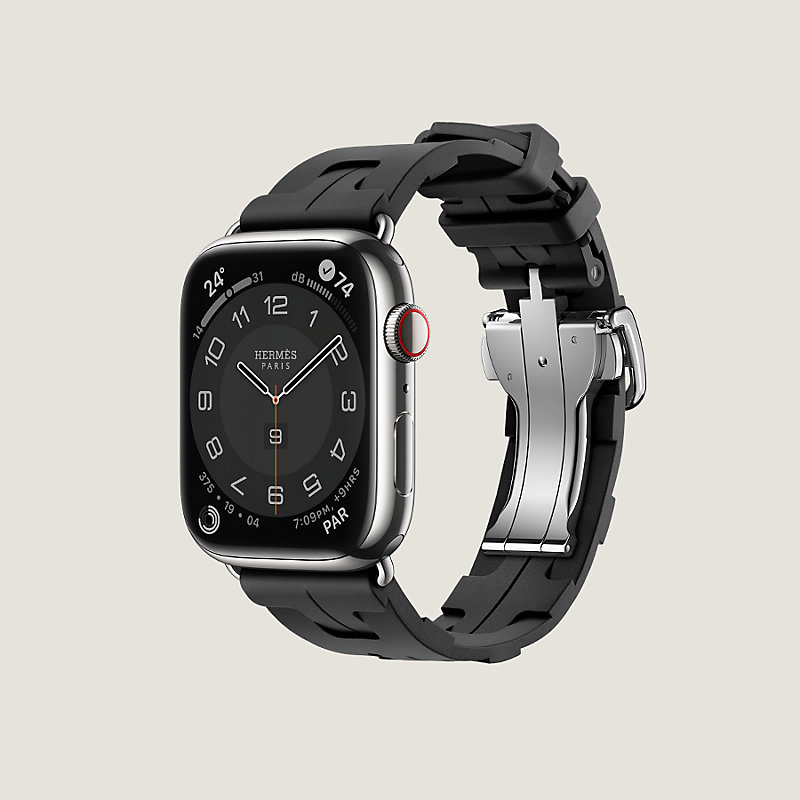 【ギフト】apple watch Hermes キリム 黒 45mm 時計