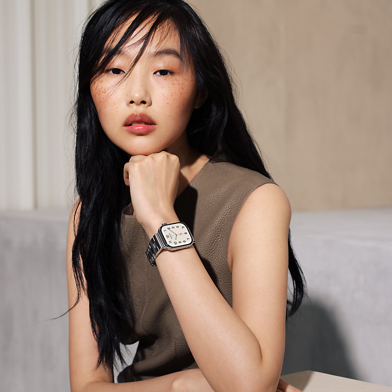 Apple Watch Hermès シンプルトゥール 《グランH》 42 mm - グレー  