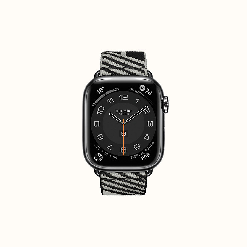 Apple Watch Hermès シンプルトゥール 《ジャンピング》 41 mm | Hermès - エルメス-公式サイト
