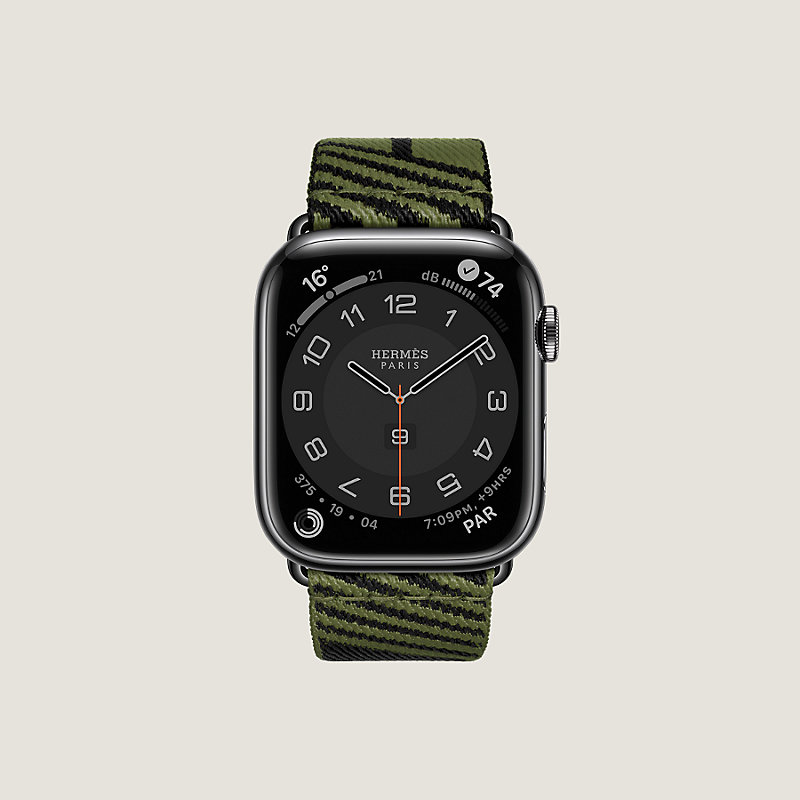 apple 近寄ら watch エルメス シンプルトゥール 45mm ライム 色3762