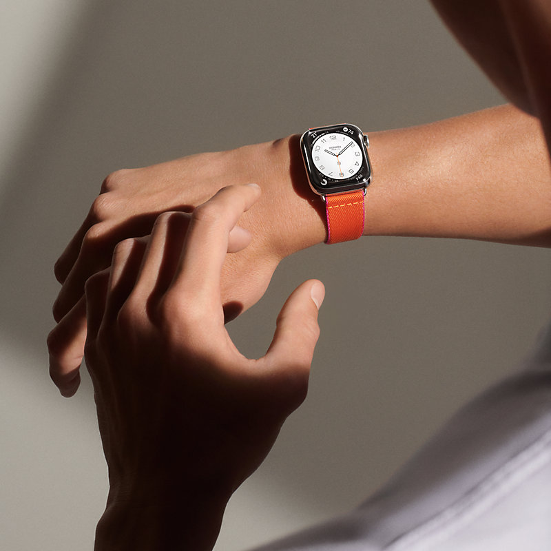 Apple Watch Hermès シンプルトゥール グランH 46 L コマ Apple Watch Hermès シンプルトゥール 《キリム》 ディプロイアント