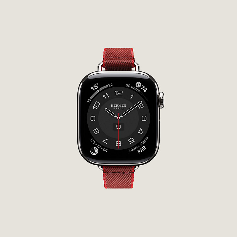 1497 Apple サリー Watch HERMES ネイビー レザー アップル