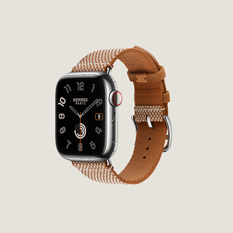 Apple Watch Hermès シンプルトゥール 《トワルH》 41 mm | Hermès 
