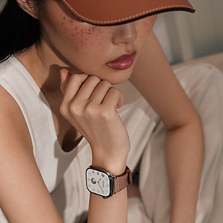 Apple Watch Hermès シンプルトゥール 《トワルH》 42 mm | Hermès 