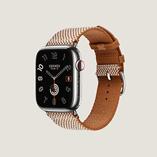 Apple Watch Hermès シンプルトゥール 《トワルH》 46 mm | Hermès 