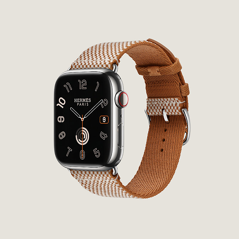 Apple Watch Hermès シンプルトゥール 《トワルH》 46 mm | Hermès  
