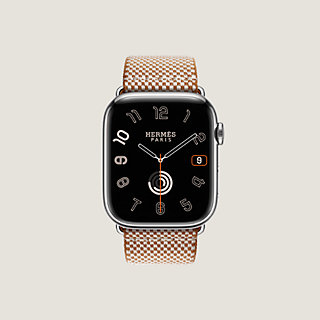 Apple Watch Hermès シンプルトゥール 《トワルH》 46 mm | Hermès 