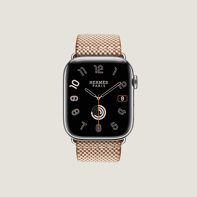 Apple Watch Hermès シンプルトゥール 《トワルH》 46 mm | Hermès 