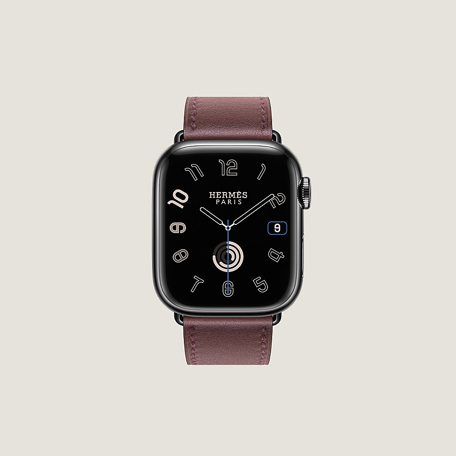 エルメス Apple Watch バンド 滑べる シンプルトゥール 黒 40 41mm