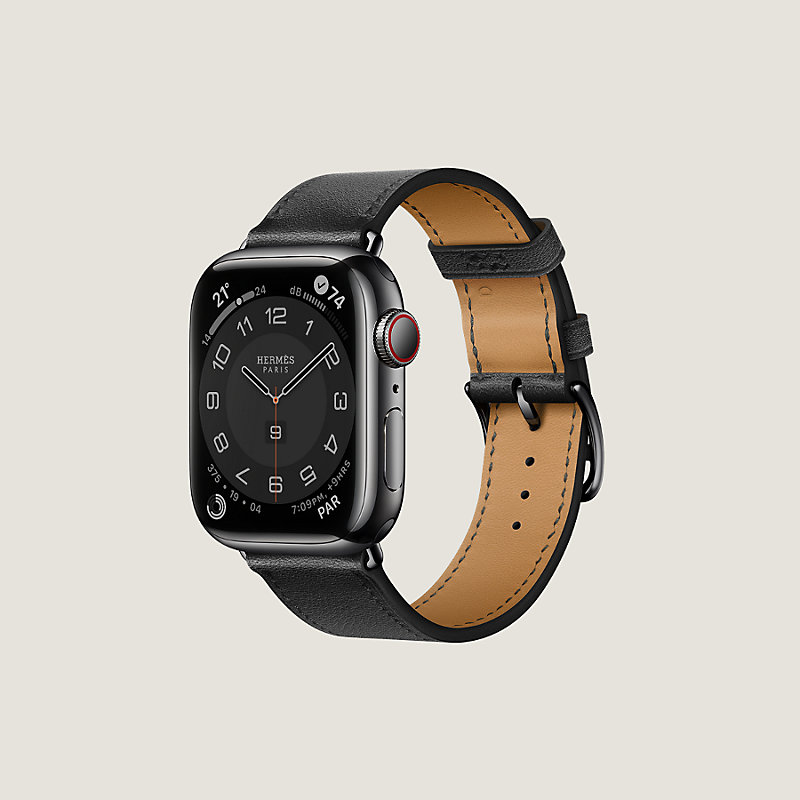 【定番SALE】#386 Apple watch エルメス ブラックバンド S/M レディース 時計