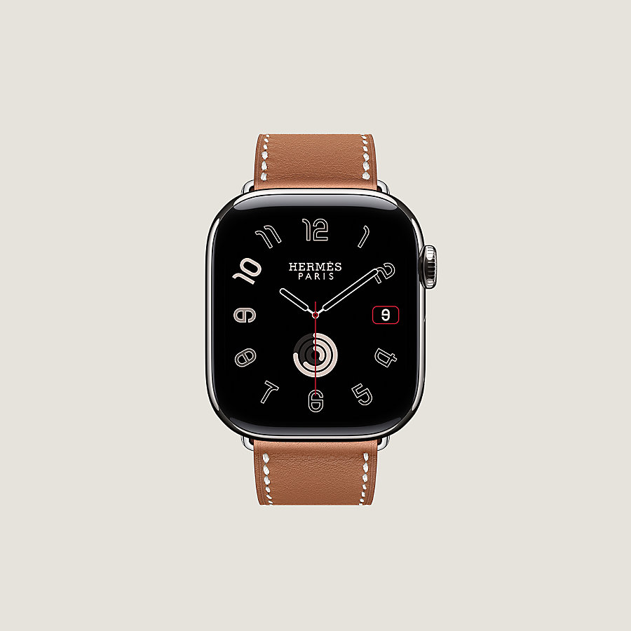 Apple Watch Hermèsキリム 46mm 黒 ブラック（エルメス 暗かっ 