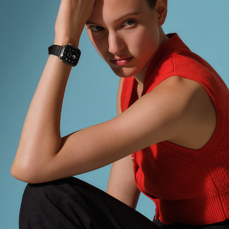 Apple Watch Hermès シンプルトゥール 42 mm - ブラック | Hermès 