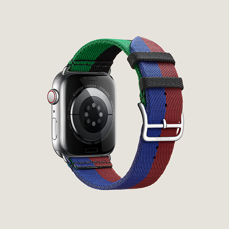大人気国産新品 Apple Watch エルメス 黒 ブルーエレクトリック 41mm 腕時計