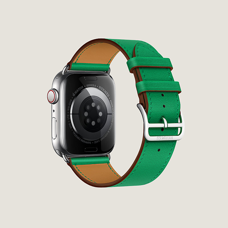 133 闇雲 Apple Watch +エルメス+ エトゥープ メンズ 灰緑色