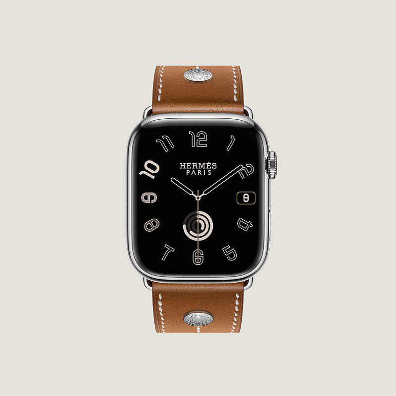 日本正規AppleWatch Hermes 45mm ケース用ネイビー シンプルトゥール 時計