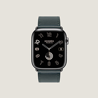 新品好評アップルウォッチ エルメス スポーツバンド 黒 45mm Apple Watch 時計