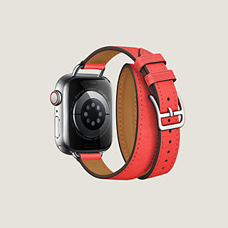 販売買取HERMES Apple Watch エルメス レザーストラップ（ルージュ） Apple Watch本体
