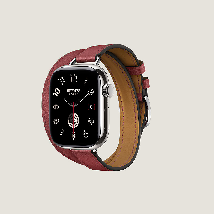 Apple Watch Hermès 反り返り ブリドン ドゥブルトゥールストラップ