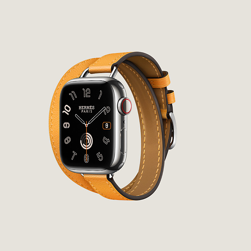 057 apple watch エルメス ドゥブルトゥール ゴールド あけ 二重巻 