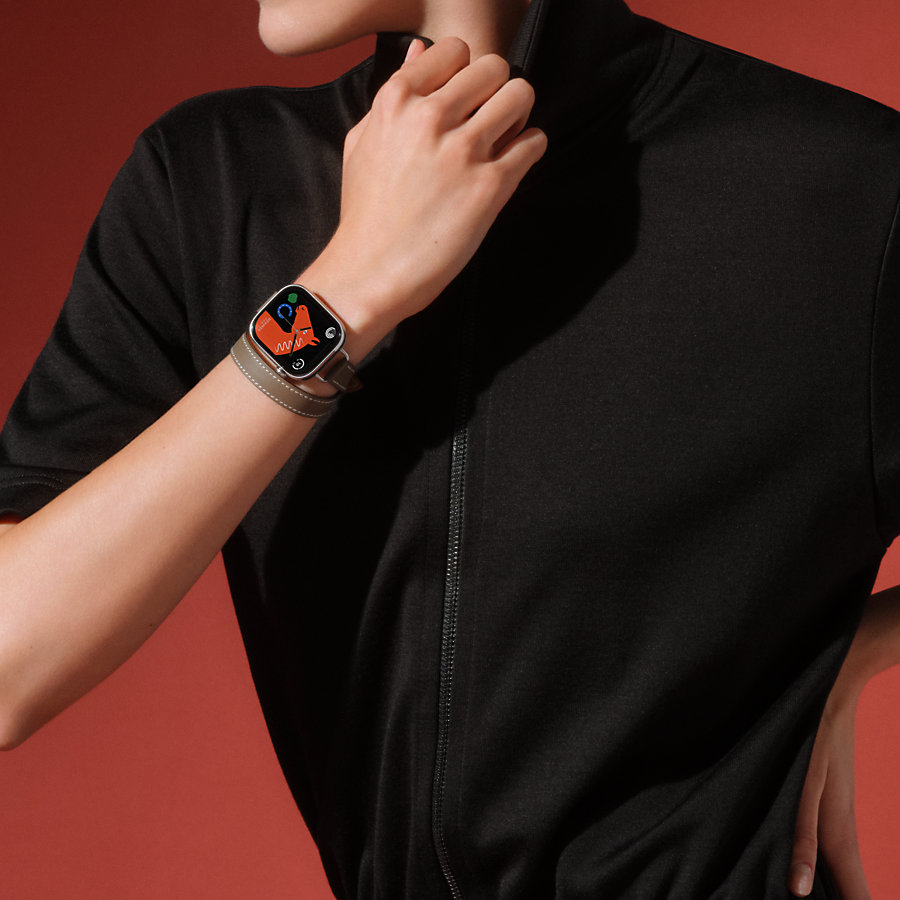 1681 Apple Watch エルメス ブラック レザー アトラージュ - メルカリ 