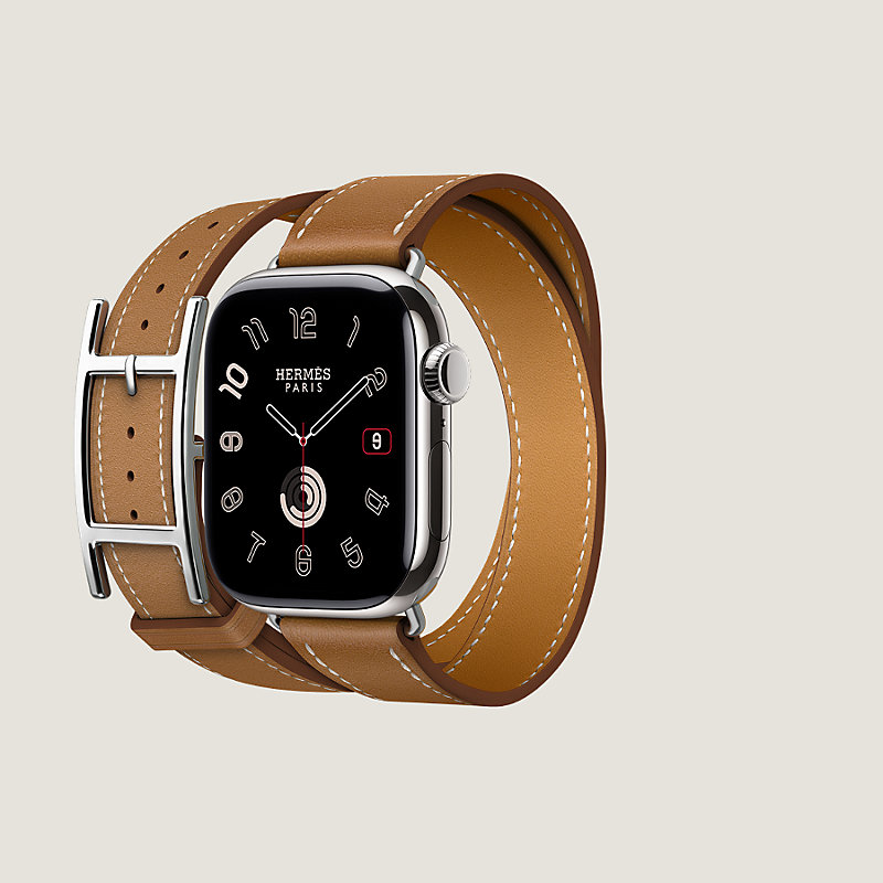 Apple Watch Hermès ドゥブルトゥール 《アピ》 42 mm | Hermès  
