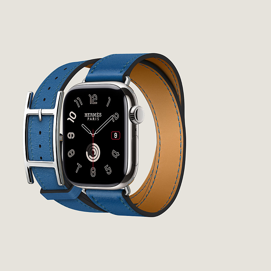 Apple Watch Hermès ドゥブルトゥール 《アピ》 42 mm | Hermès 
