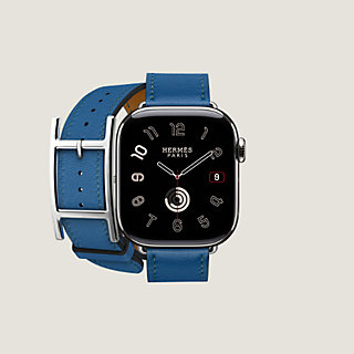 Apple Watch Hermès ドゥブルトゥール 《アピ》 42 mm - ブルー  