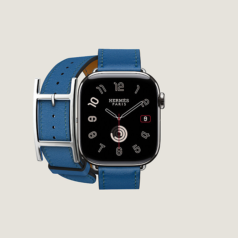 Apple Watch Hermès ドゥブルトゥール 《アピ》 42 mm | Hermès 