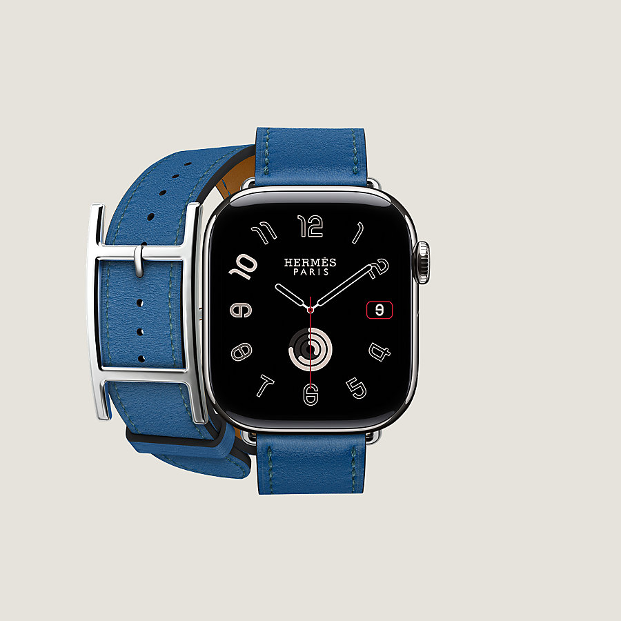 Apple Watch Hermès ドゥブルトゥール 《アピ》 42 mm | Hermès 