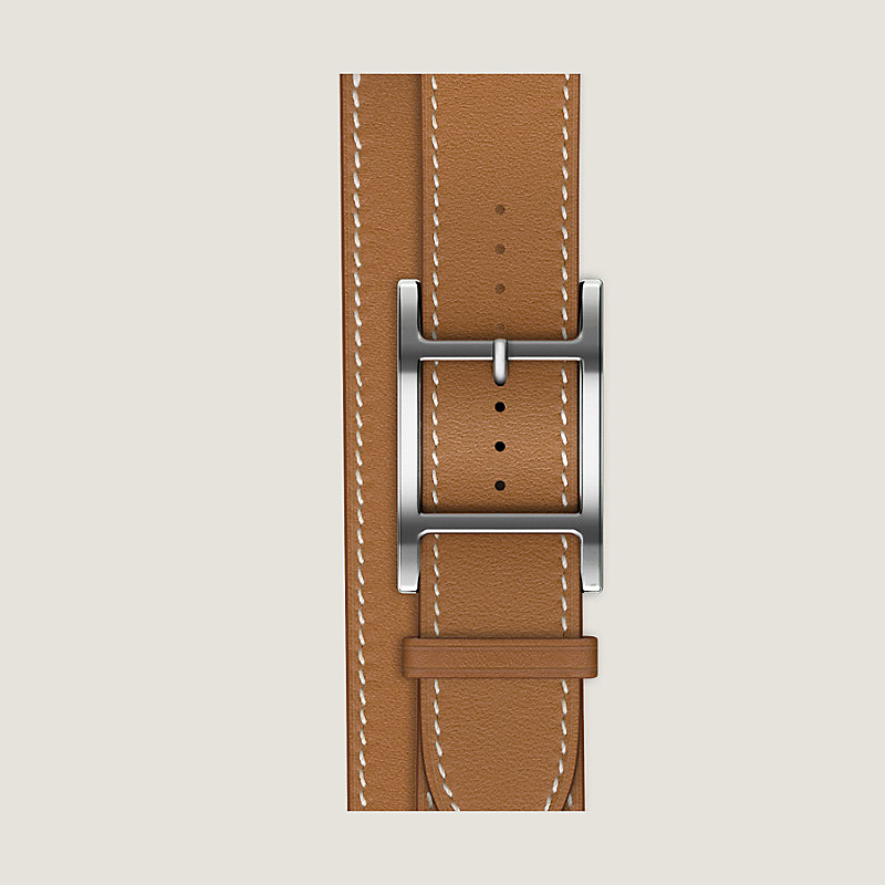 Apple Watch Hermès ドゥブルトゥール 《アピ》 46 mm - ベージュ 