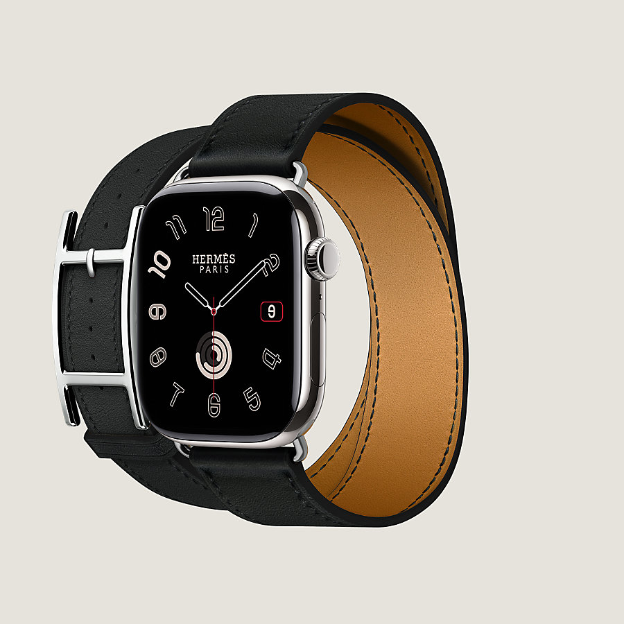 Apple Watch Hermès ドゥブルトゥール 《アピ》 46 mm | Hermès 