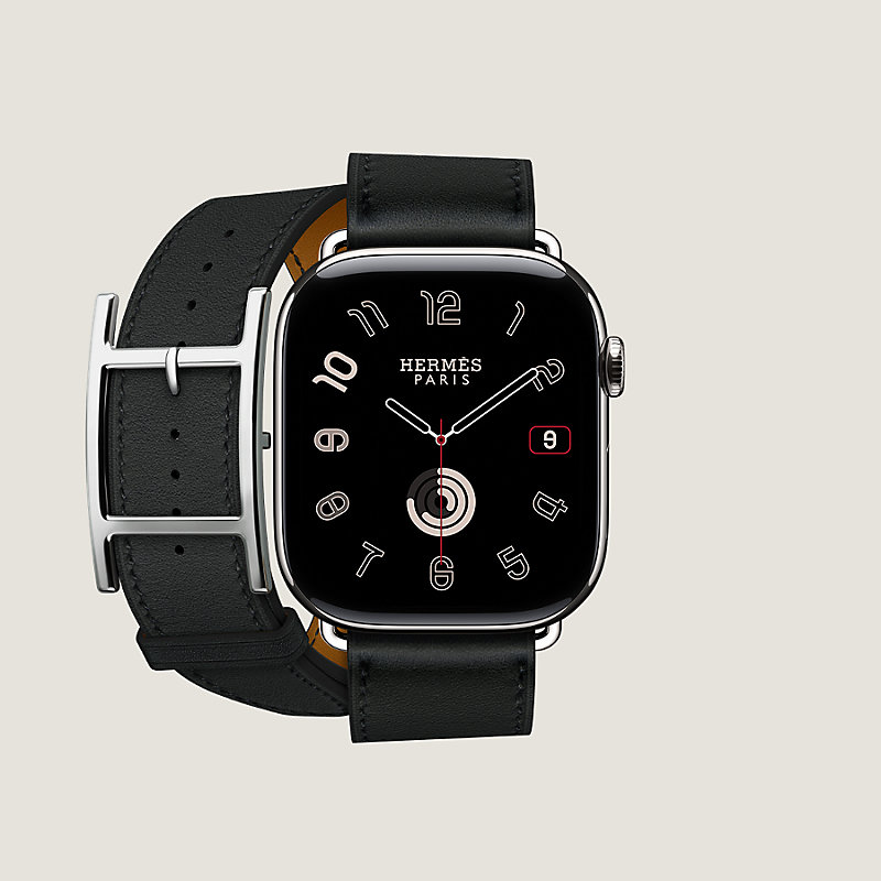 Apple Watch Hermès ドゥブルトゥール 《アピ》 46 mm | Hermès 