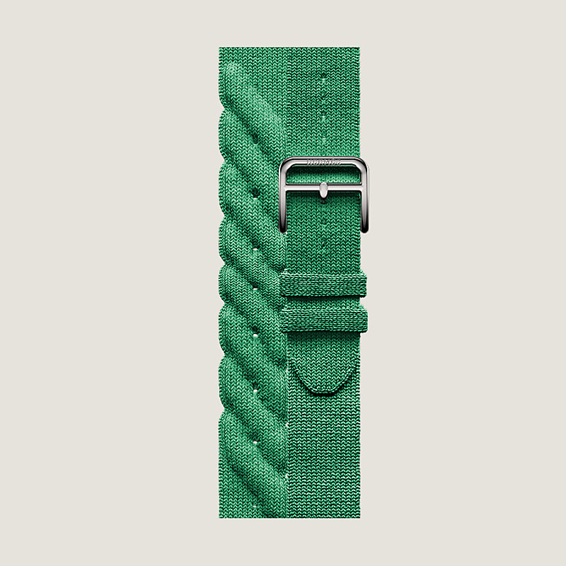 2065 Apple Watch エルメス ジャンピング イエロー ライム メンズ - 時計