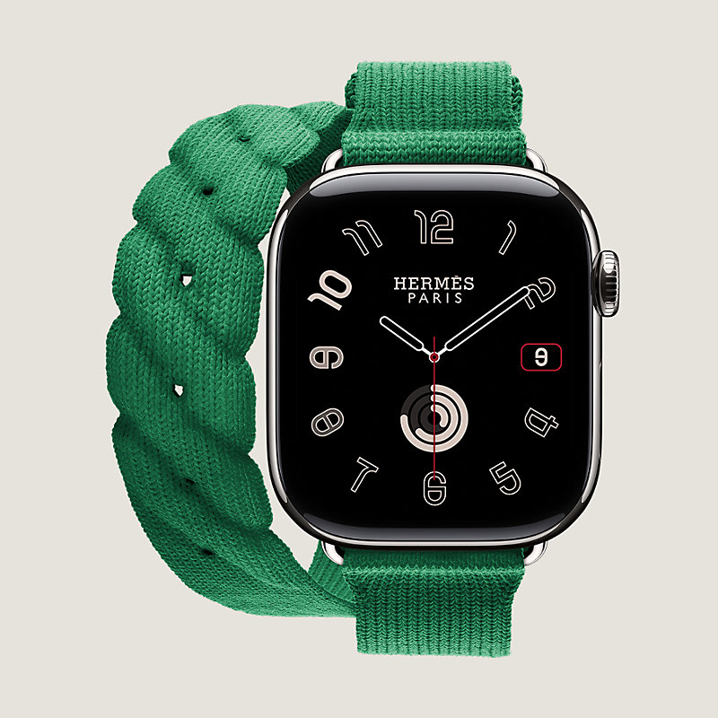 Apple Watch Hermès ドゥブルトゥール 《トルサード》 42 mm | Hermès  