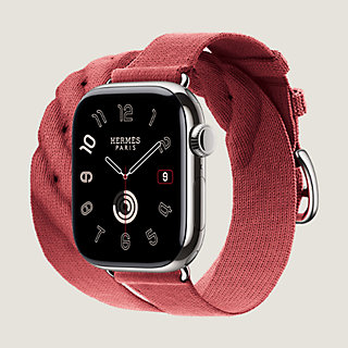 Apple Watch Hermès ドゥブルトゥール 《トルサード》 42 mm | Hermès 