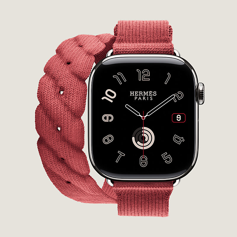Apple Watch Hermès ドゥブルトゥール 《トルサード》 42 mm | Hermès 
