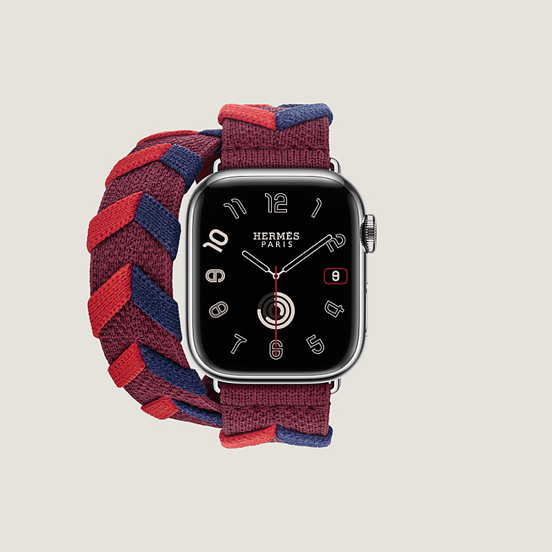 Apple Watch Hermès ドゥブルトゥール 《ブリドン》 41 mm | Hermès  