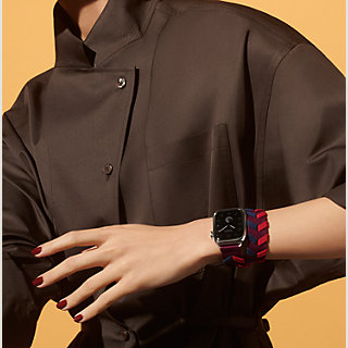 Apple Watch Hermès ドゥブルトゥール 《ブリドン》 41 mm | Hermès 