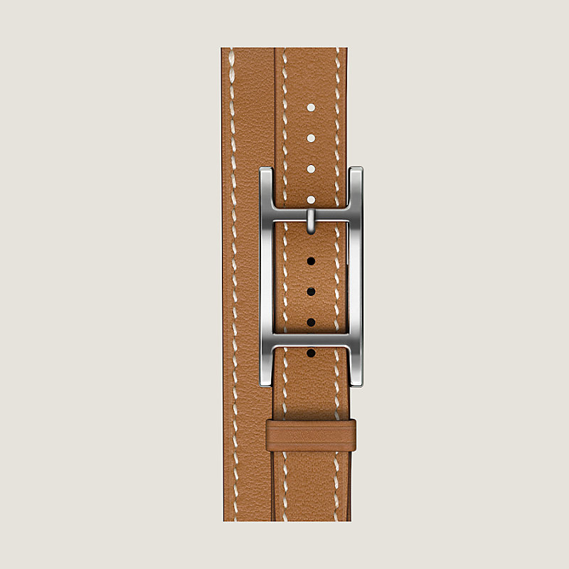 HERMES スエード ベルト付き 37 Apple Watch Hermès 42 mm Hapi Attelage Double Tour錶帶