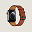 Apple Watch Hermès 45 mm H Diagonal Single Tour錶帶, 檢視: 反面, back, 檢視共2張圖片的第4張