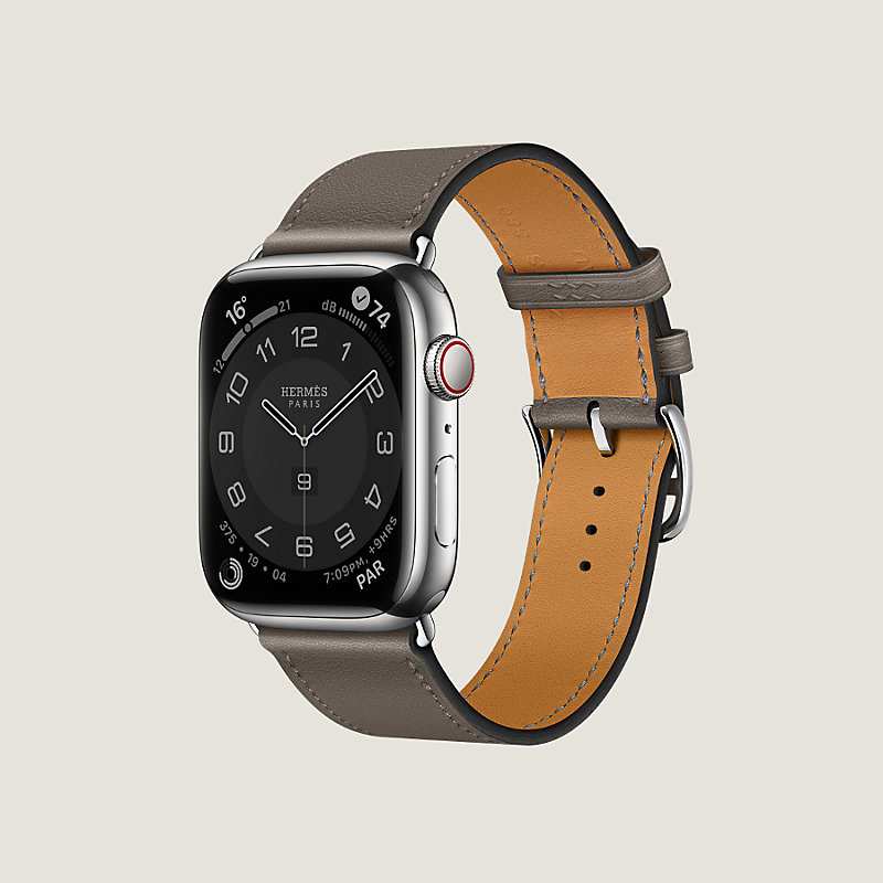 Apple Watch Hermès 45&nbsp;mm Jumping Single Tour錶帶