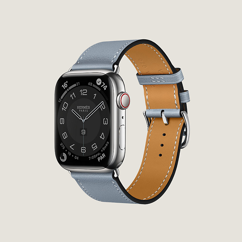 1714 Apple Watch エルメス ジャンピング ブルー スポーツ - 時計