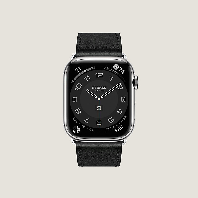 703 Apple Watch エルメス S8 45㍉ ブラック 未使用品 【高額売筋】 - 時計