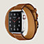 Apple Watch Hermès Strap Double Tour Long 40&nbsp;mm, View: front, front, view 3 of 4